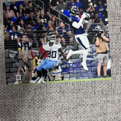 Daryl Worley Signed Autograph 8x10 Photo - Beckett Coa - Baltimore Ravens 