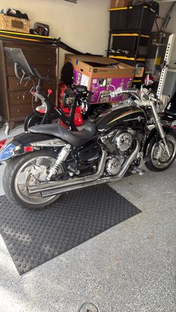 Black Cruiser Motorcycle with Chrome Details