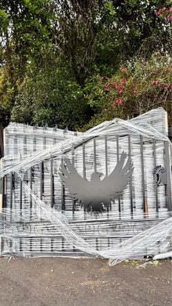 Brand New 20FT × 7FT Double Swing Iron Gate