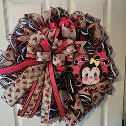 Ladybug Wreath