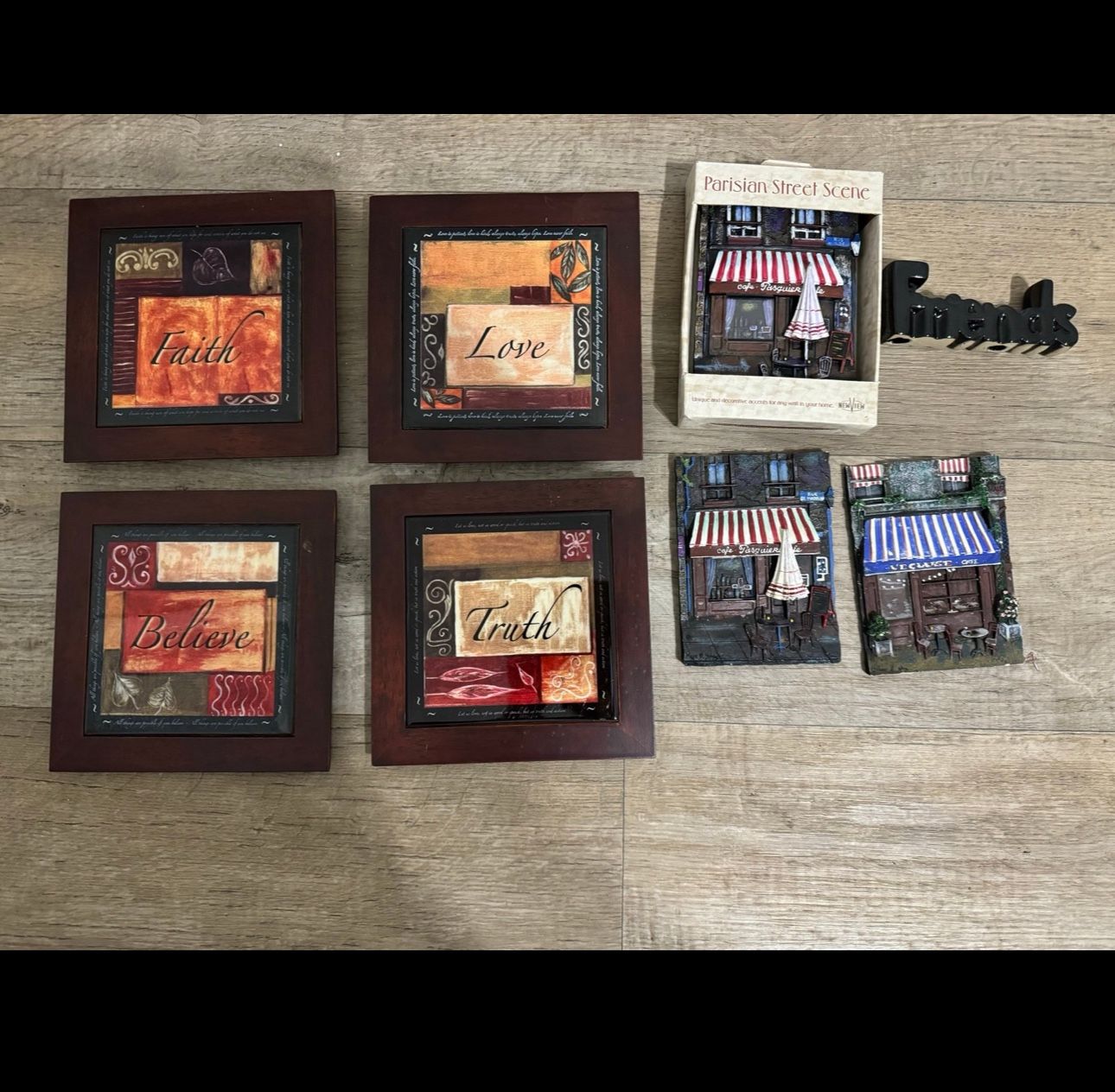 Home Wall Decor Plaque Accents Bundle