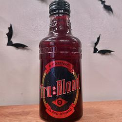 True Blood O-Positive Tru Blood Orange Vampire Drink Glass Bottle New Sealed HBO