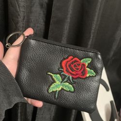 Black Rose Coin Bag $4