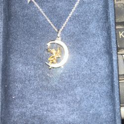Disney Tinkerbell1/10 ct Diamond Necklace 
