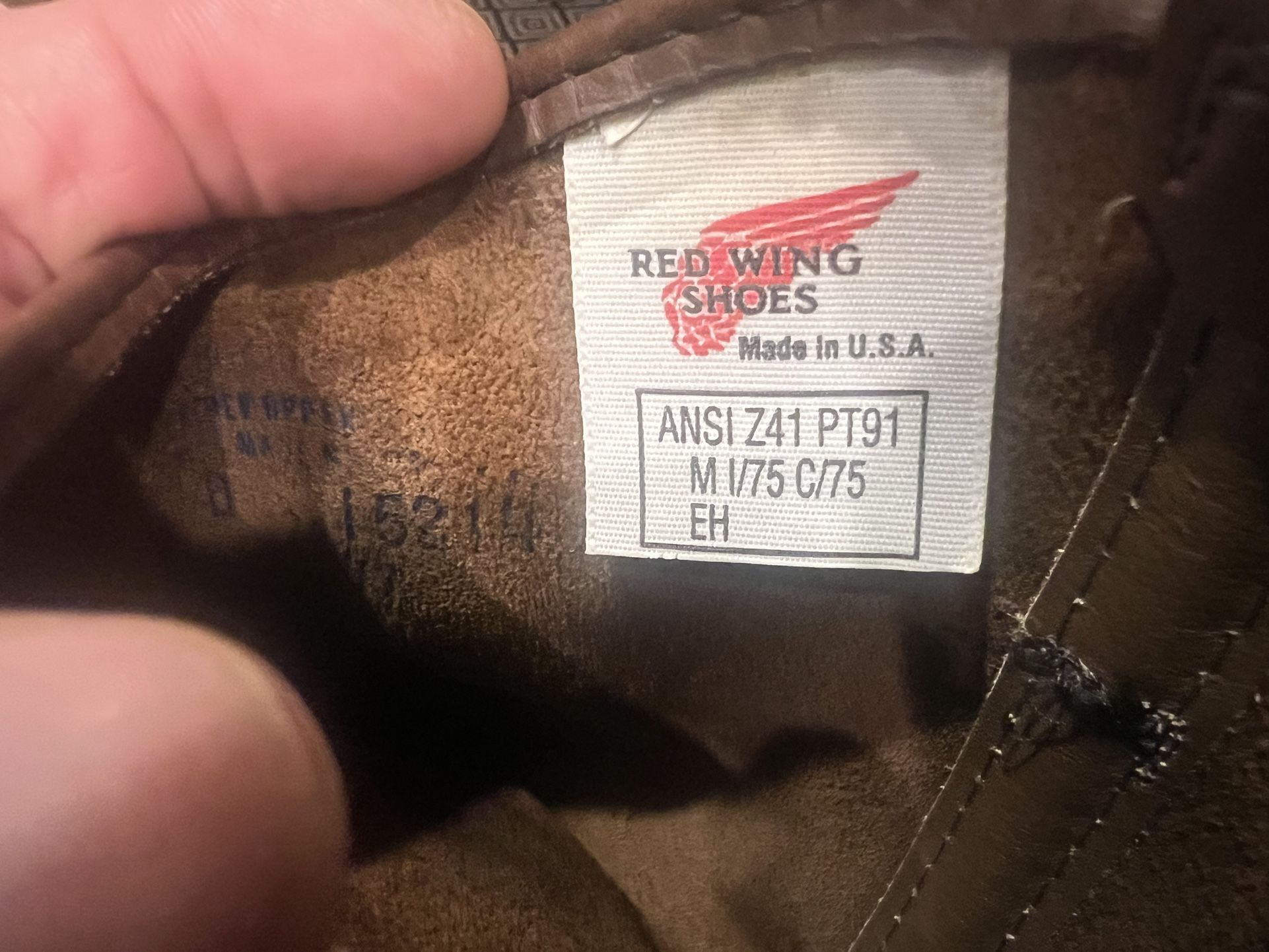 Red Wing Steel Toe Boots $75!