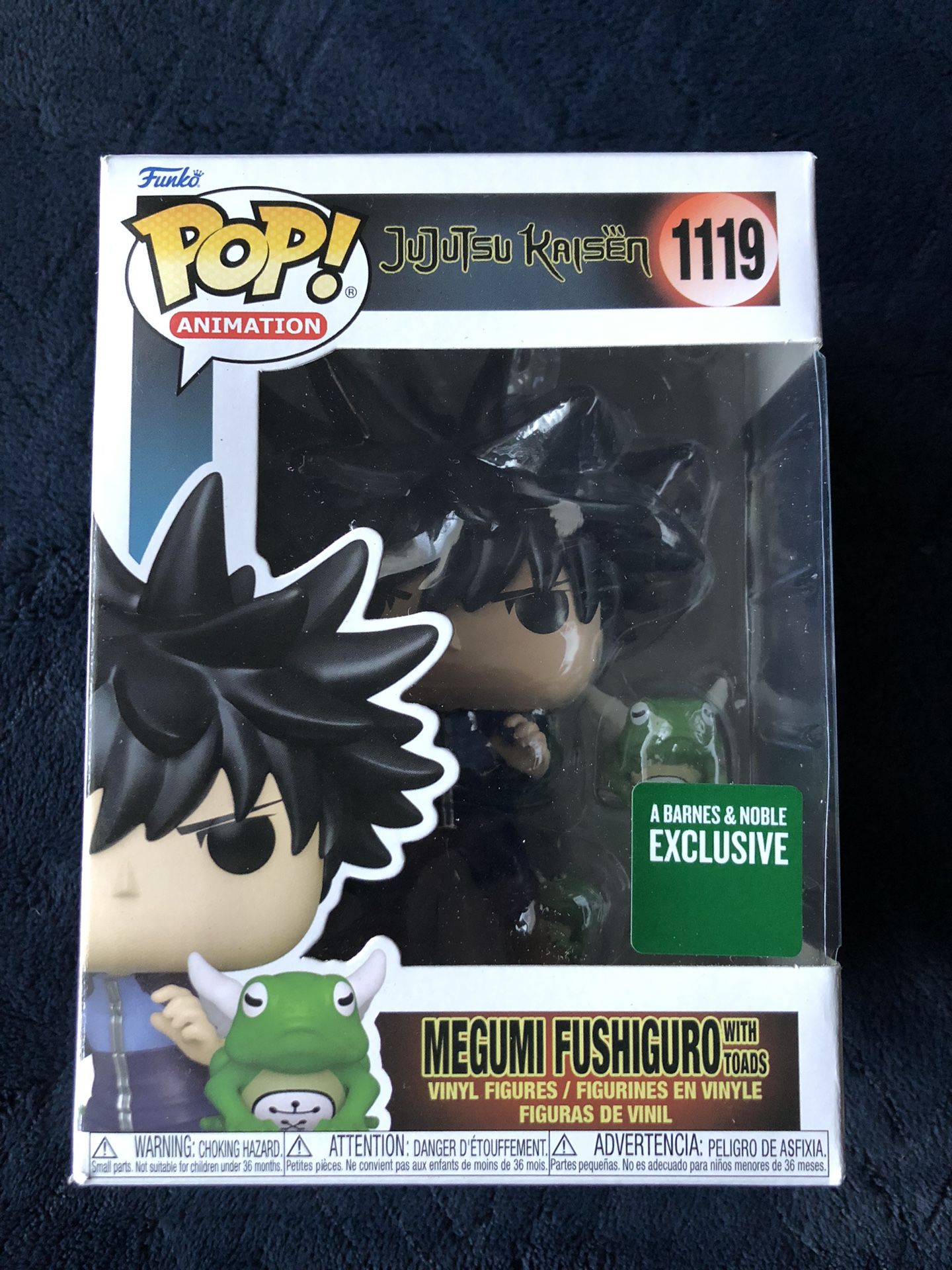 Funko Pop Jujutsu Kaisen Megumi with Toads Barnes and Noble Vinyl Figure Toy New