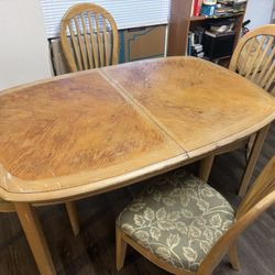 Dining Table And 4 Chairs- Not Pretty But Sturdy