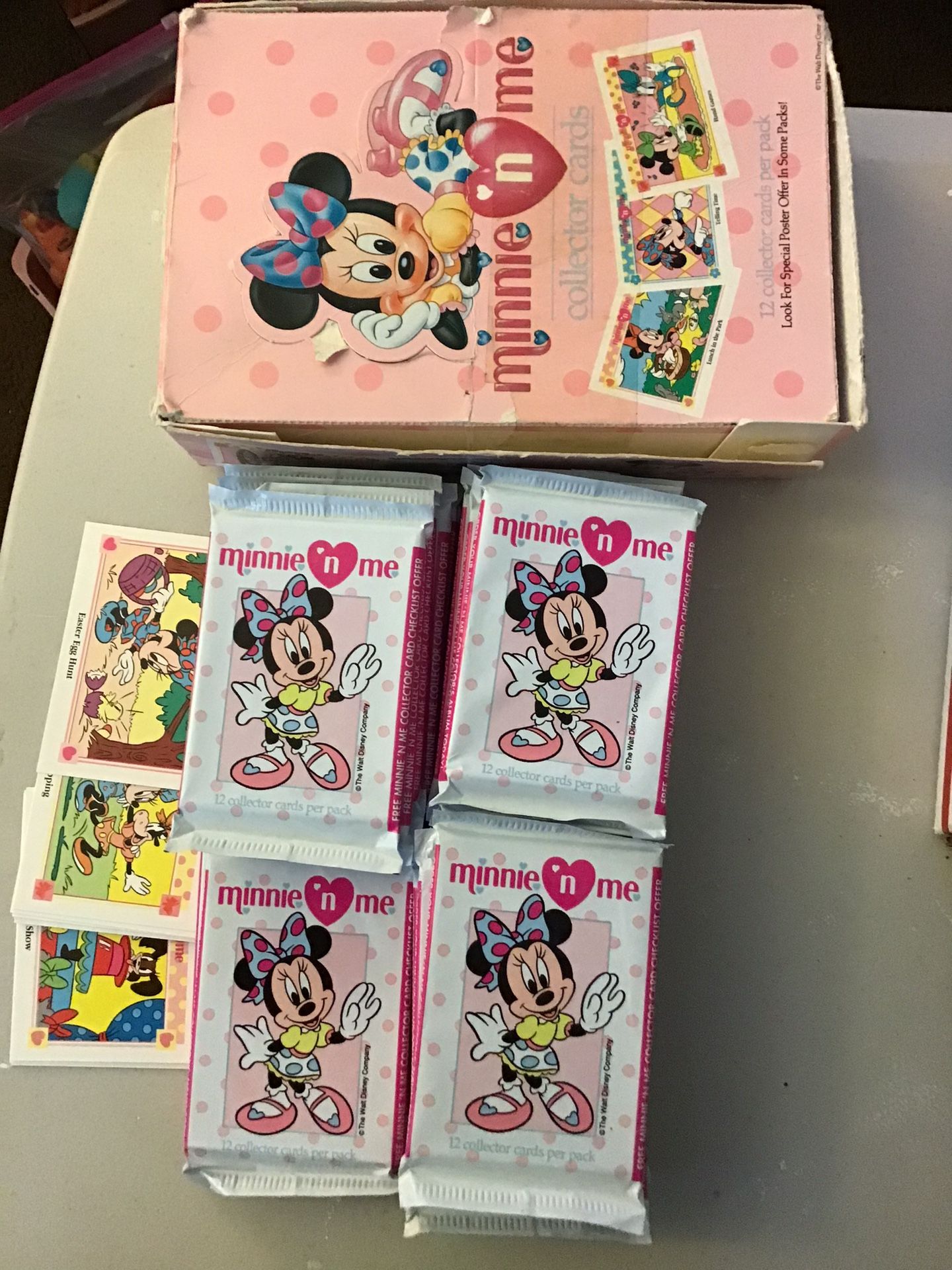 DISNEY MINNIE N ME TRADING CARDS 1991 IMPEL DISNEY 35 SEALED 1 OPEN  $50.00