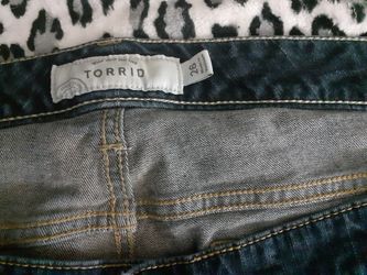 Torrid Womens Plus Size 26 Blue Jean Shorts