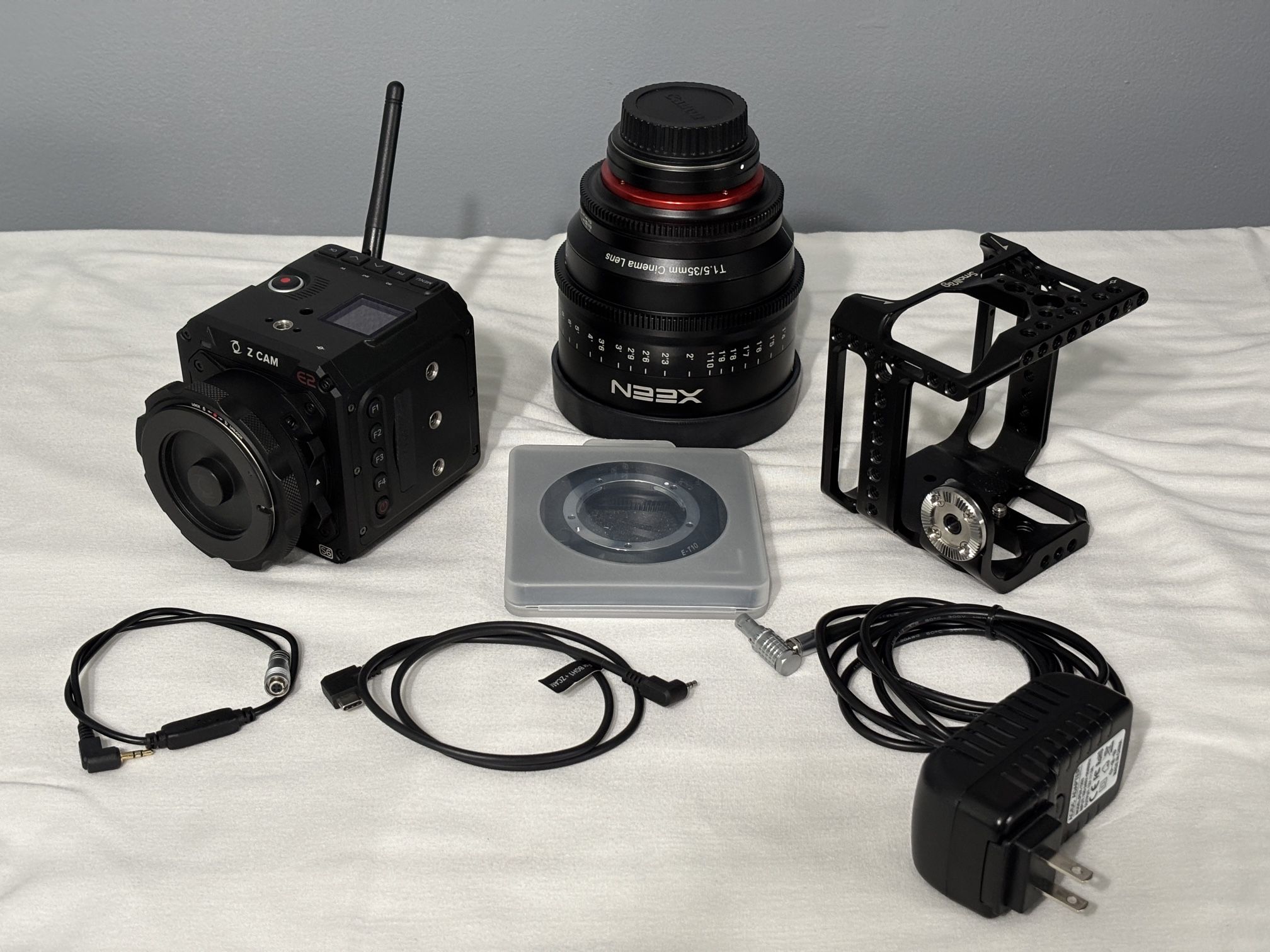 Zcam E2S6 + Xeen 35mm T1.5 + accessories (willing to sell separately, see description)