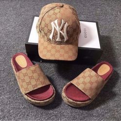 Designer Sandals With Matching Hat