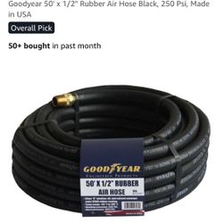 Goodyear New 50”x1/2” Rubber  Air Hose