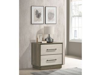 Fenwick Grey Oak/Almond Nightstand