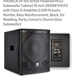 PRORECK SP-15 POWER SUBWOOFER 