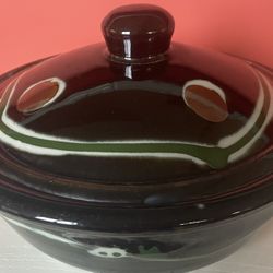 Ceramic Serving Dish With Lid By Sara Jarger
