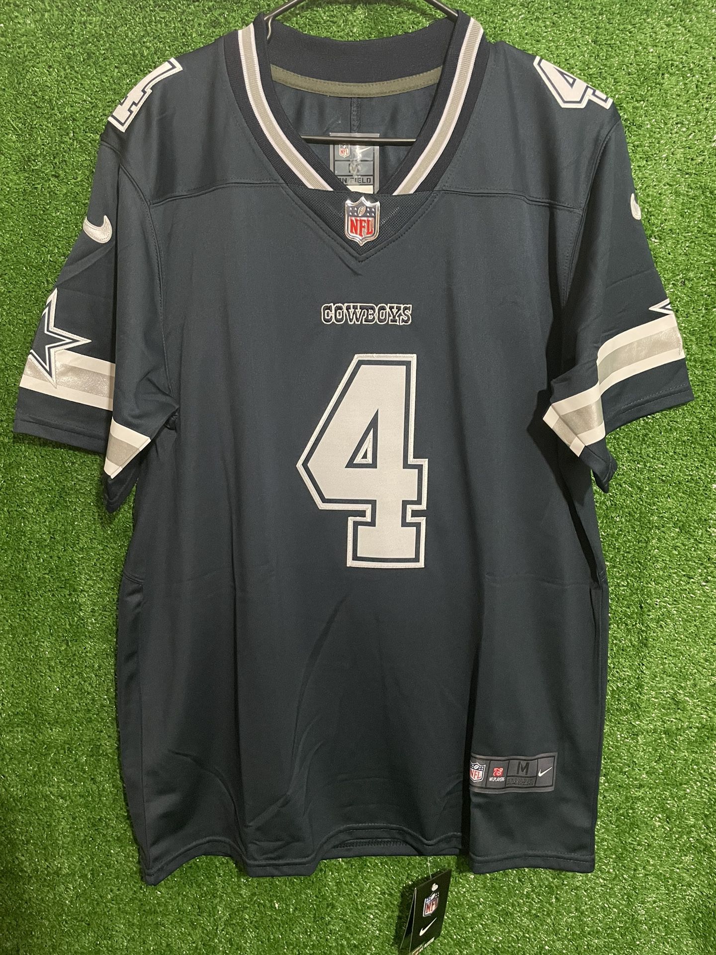 DAK PRESCOTT DALLAS COWBOYS NIKE JERSEY BRAND NEW WITH TAGS SIZES MEDIUM, LARGE AND XL AVAILABLE