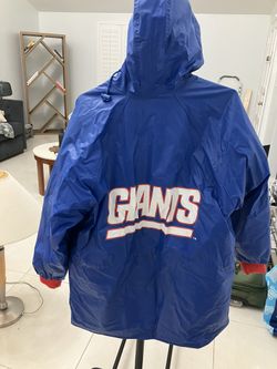 VTG New York Giants Jacket Raincoat Large Gameday 