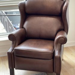 Ethan Allen Graham Leather Recliner 