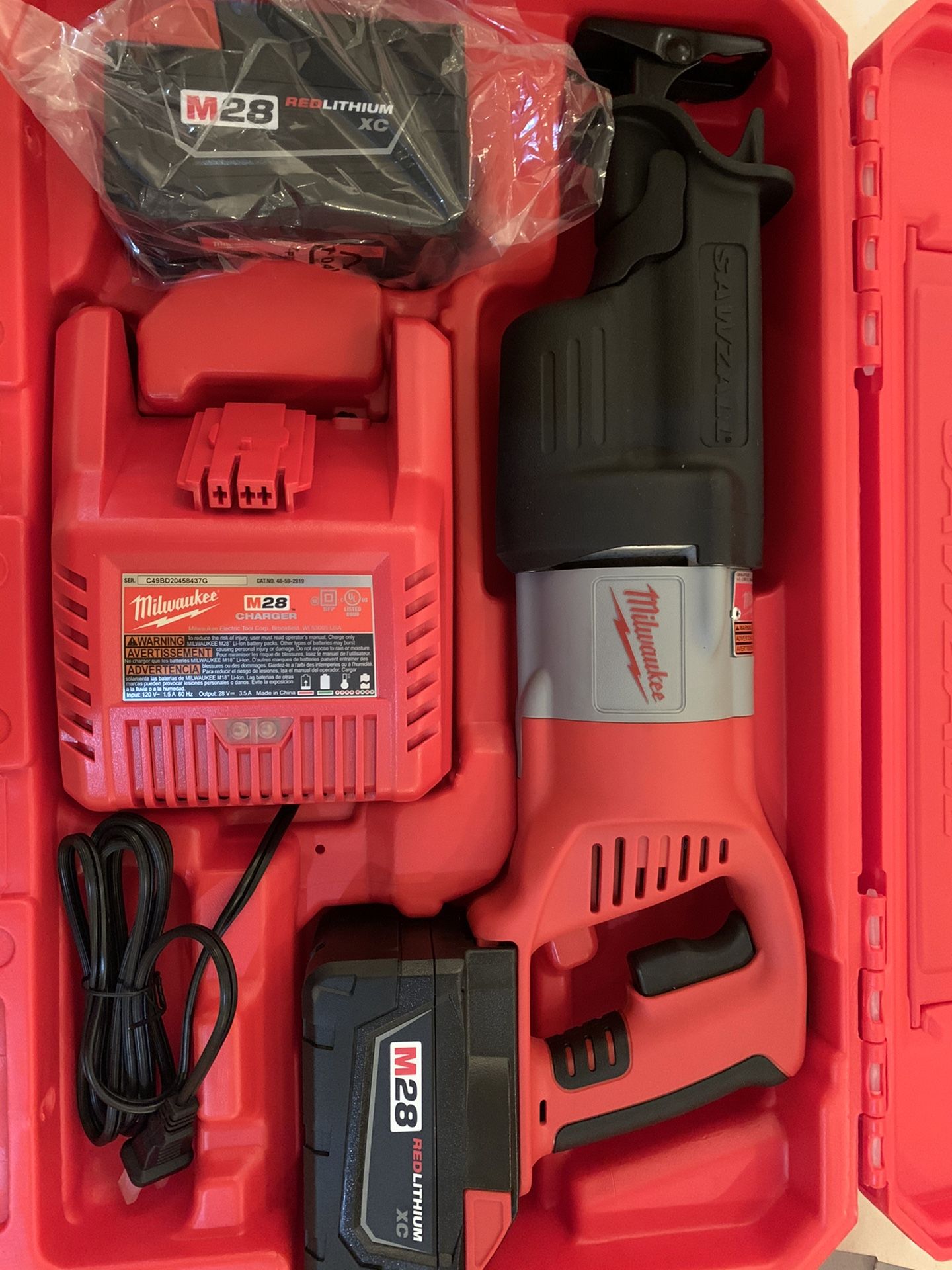 New Milwaukee M28 Sawzall