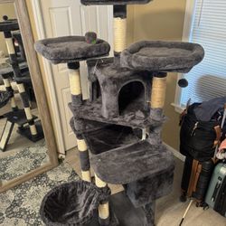 GREY CAT TREE