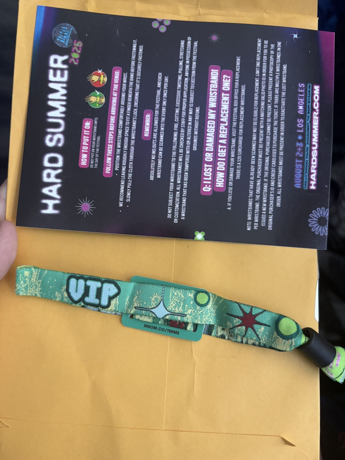 Hard Summer VIP pass