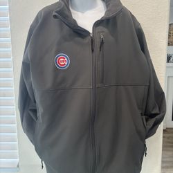 Columbia Men's XXL Chicago Cubs Ascender II Full-Zip Gray Jacket