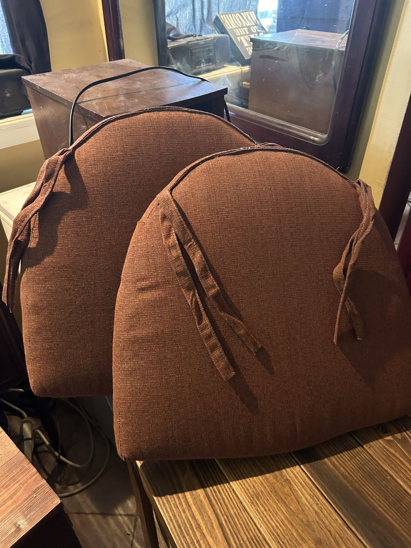 Two Nice Cushions For Barstools Or Chairs