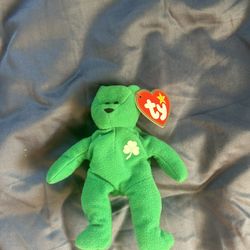 Real vintage ty McDonalds Teenie Beanie Baby Mini ERIN the Bear 1(contact info removed) Tag