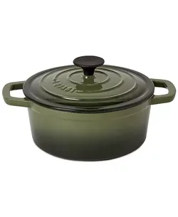 Smith Clark 3-Quart Enameled Cast Iron Dutch Oven w/ Lid Green *NIB*!