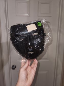 All Black Face Mask