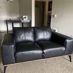 Leather Loveseat