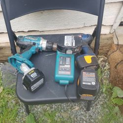 Drills 20 Each Both With Two Batteries 
