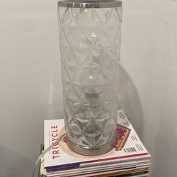 Textured Glass Table Lamp 