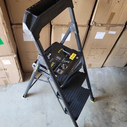 3-Step Pro-Grade Steel Step Stool, 300 lbs. Load Capacity Gorilla Ladder Type IA Duty Rating (9ft. Reach Height)