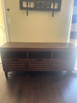 Dark Wood TV Stand / Media Console - Great Condition