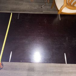 Large Solid Wood Coffee Table – Dark Brown  