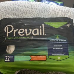 Prevail Daily Underwear Briefs. Waist Size, 20” To 34”New In Packaging to 34”. New, 22 Count