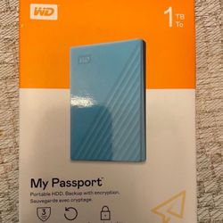 New WD 1tb External Hard Drive 