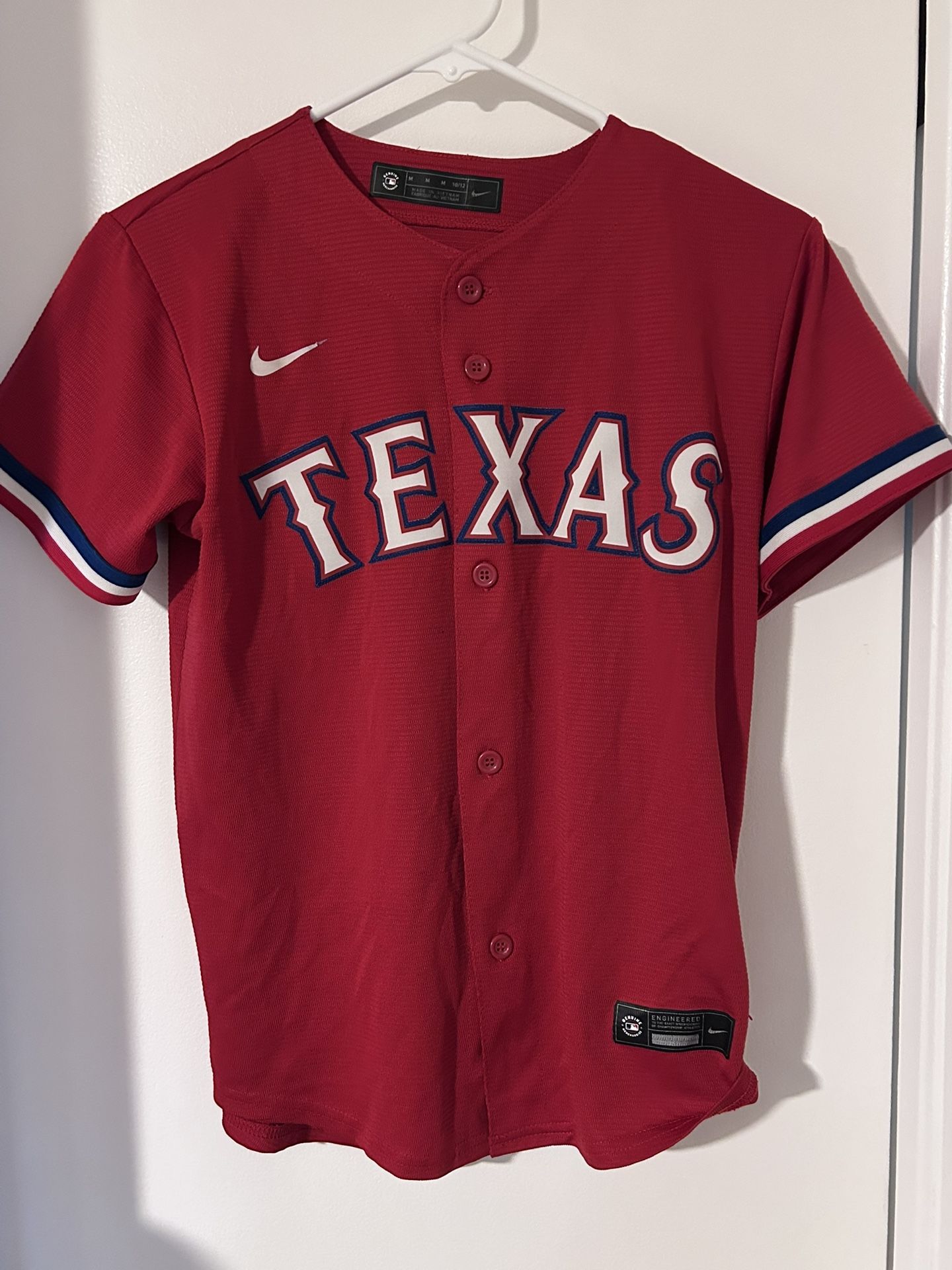 Nike Genuine Merchandise Texas Rangers Youth Medium Red Customizable Jersey