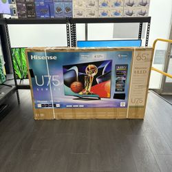 HISENSE ULED MINI LED 75 INCH SMART 4k TVS NEW 