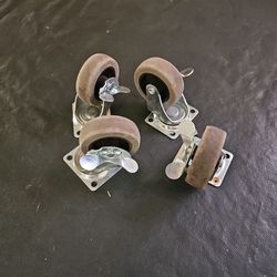 3" Swivel Casters With Brake