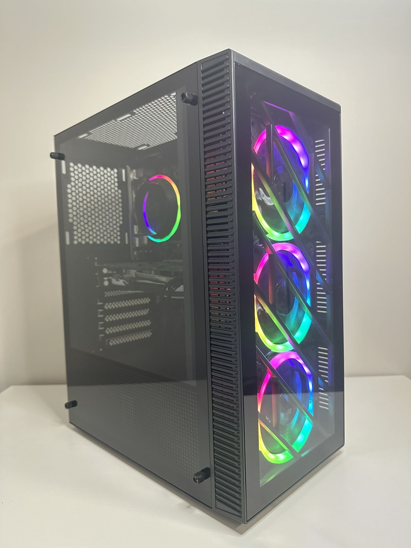 Gaming PC Desktop Computer Intel i5, AMD RX 470, 16GB RAM, 256GB SSD, 1TB HDD, RGB, WIFI!