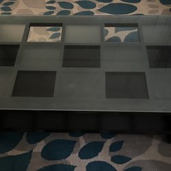 Tempered Glass Rectangular Coffee Table 