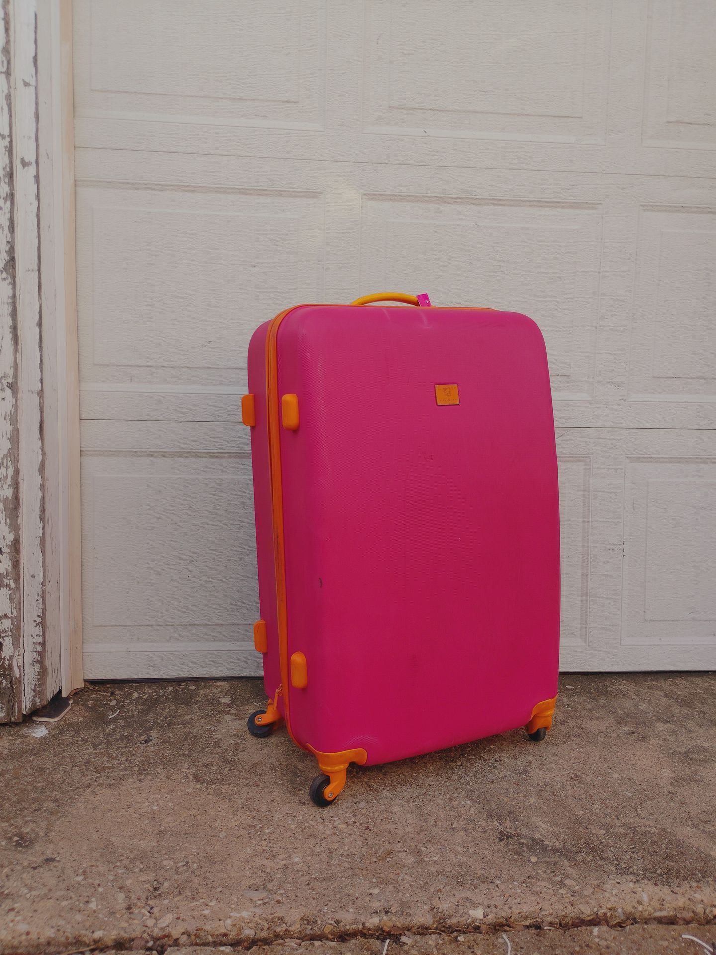 Pink 28" luggage