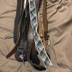 Lot Of 6 Belts