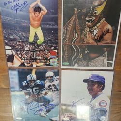 Sports Memorabilia Autographed Pictures Lot
