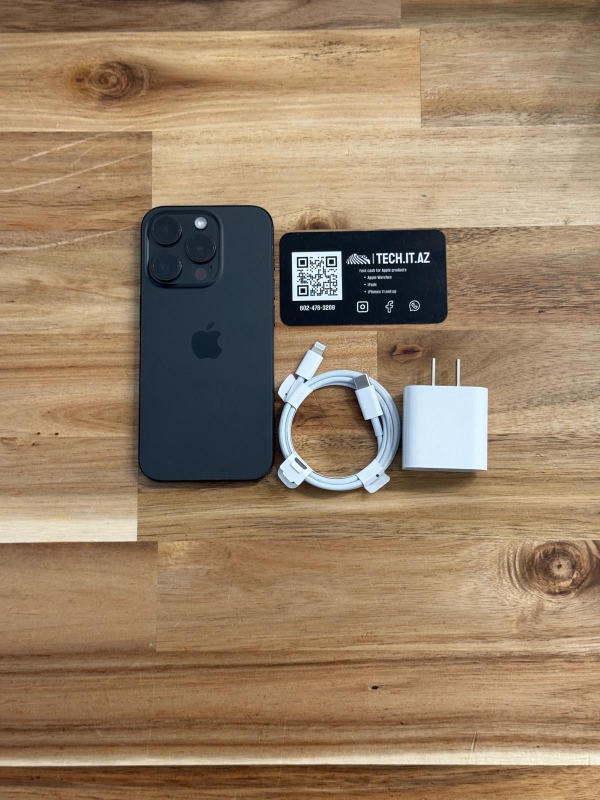 📱 iPhone 15 Pro | 128GB | Black Titanium | Unlocked (Any Carrier)