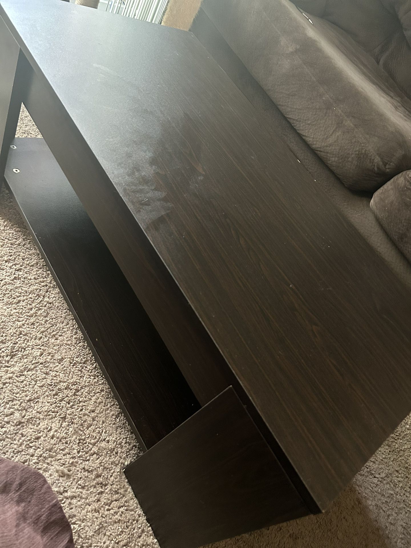 coffee table that comes up towards you