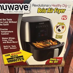 NEW WAVE BRIO AIR FRYER BRAND NEW NEVER BEEN USED PERFECT ONLY ASKING $60 CASH AND THEY GO WELL IN THE HUNDREDS YOU CAN CHECK IT OUT $70 OBO