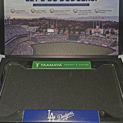 LA Dodger License Plate and Gift Box